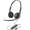 Poly Blackwire 3220 - Blackwire 3200 Series - Headset - On-Ear - kabelgebunden - USB-C - Schwarz - Skype-zertifiziert, Cisco Jabber Certified, Avaya Certified, UC-zertifiziert - Replaces Poly SKU 209749-101