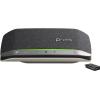 Poly Sync 20+ - Smarte Freisprecheinrichtung - Bluetooth - kabelgebunden, kabellos - USB-C - Silber, Schwarz - Replaces Poly SKU 216871-01